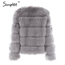 Load image into Gallery viewer, Vintage Fluffy Faux Fur Coat