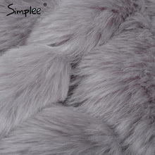 Load image into Gallery viewer, Vintage Fluffy Faux Fur Coat