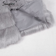 Load image into Gallery viewer, Vintage Fluffy Faux Fur Coat