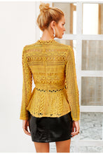 Load image into Gallery viewer, Elegant Lace Hollow Out Peplum