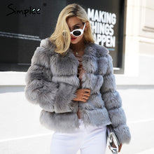 Load image into Gallery viewer, Vintage Fluffy Faux Fur Coat