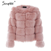 Load image into Gallery viewer, Vintage Fluffy Faux Fur Coat