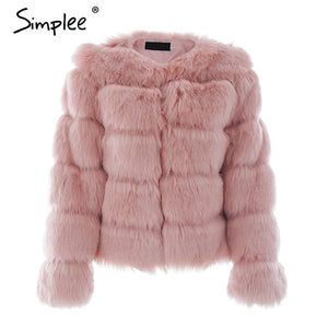 Vintage Fluffy Faux Fur Coat