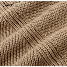 Load image into Gallery viewer, Knitted Turtleneck Cloak Casual Pullover